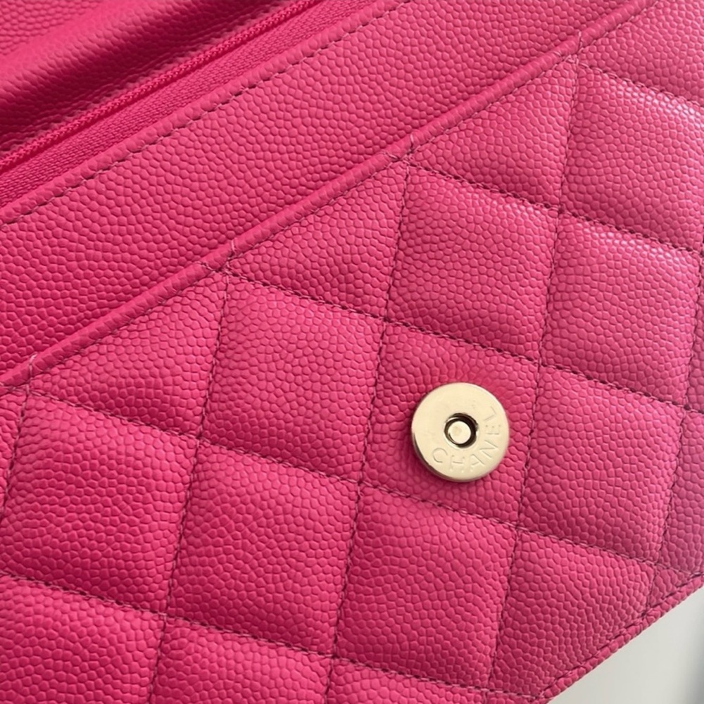 Authentic Chanel woc caviar pink bag - Picture 10 of 14